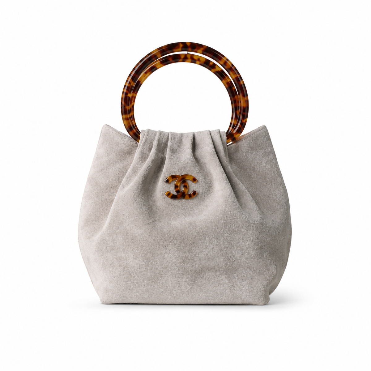Chanel Classic Quilted Top Handle Handbag | CC Turn-Lock Chain Strap — 24cm