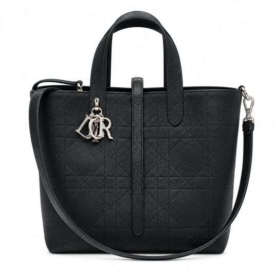 Dior Cannage Quilted Roomy Top Handle Bag 23cm