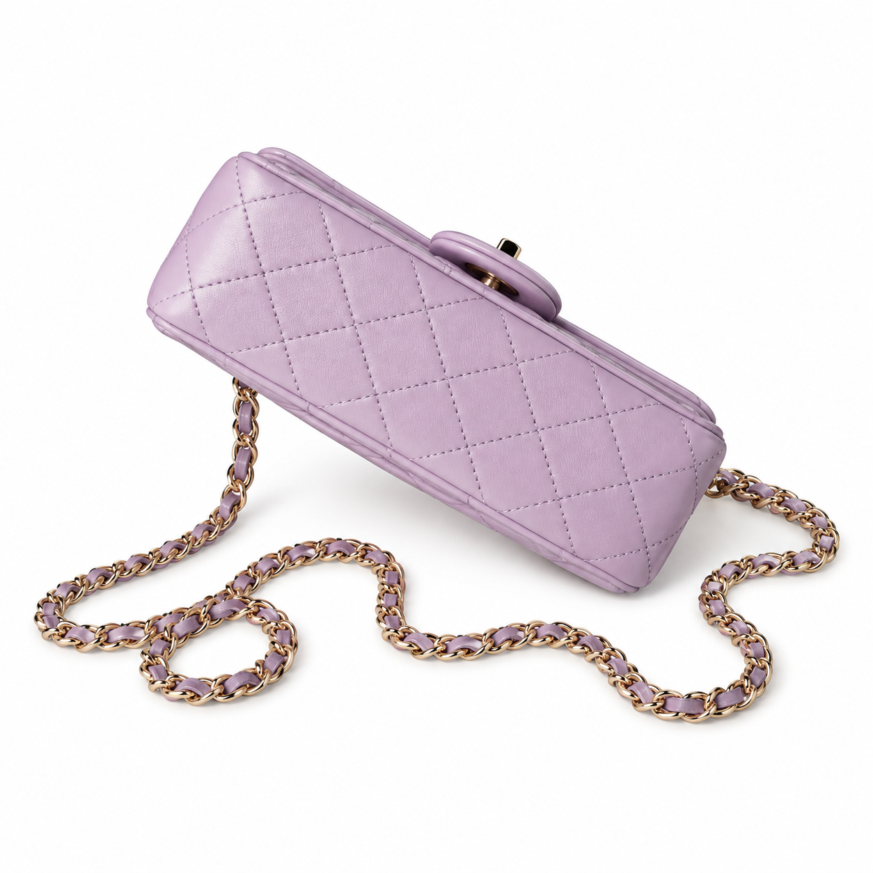 Chanel Quilted Lambskin Shoulder Bag 20×13×7cm