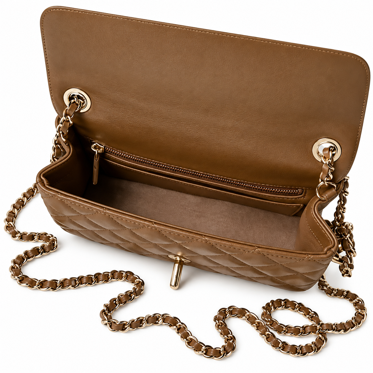 Chanel Quilted Two-Tone Shoulder Bag 20×13×7cm