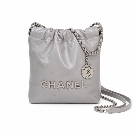 Chanel Classic Quilted Mini Tote Bag | CC Hardware Leather Chain Strap — 19x20cm
