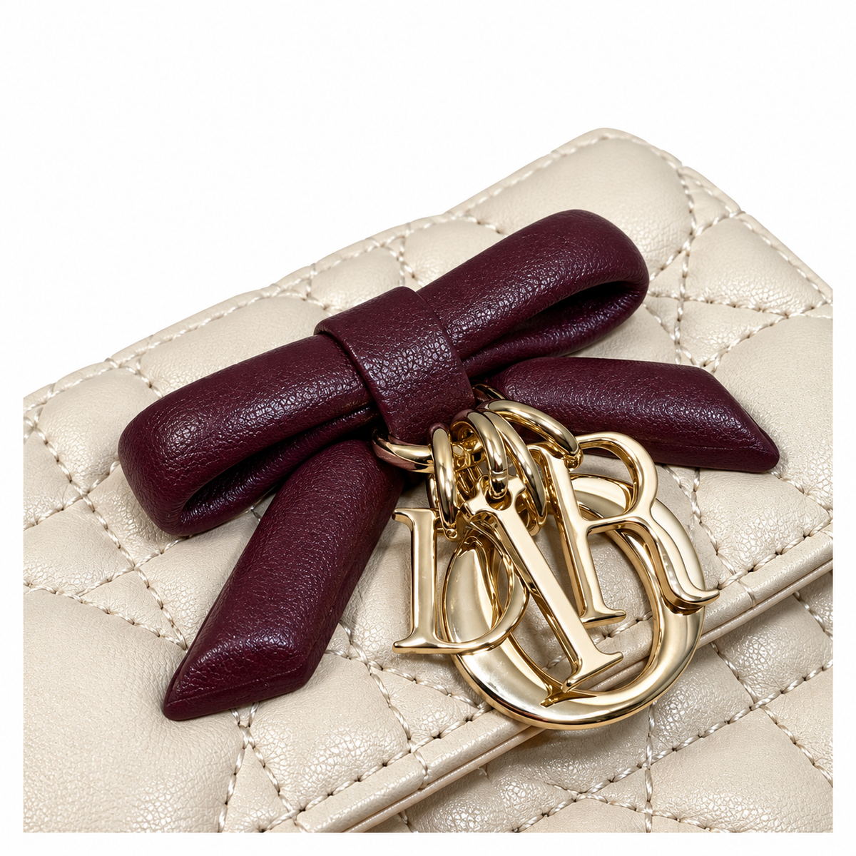 Dior Cannage Quilted Baguette Shoulder Bag 21cm