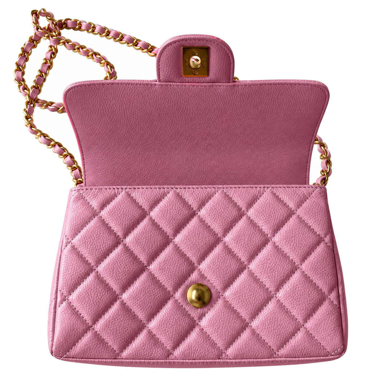 Chanel Quilted Mini Top Handle Bag 22×14.5×7cm
