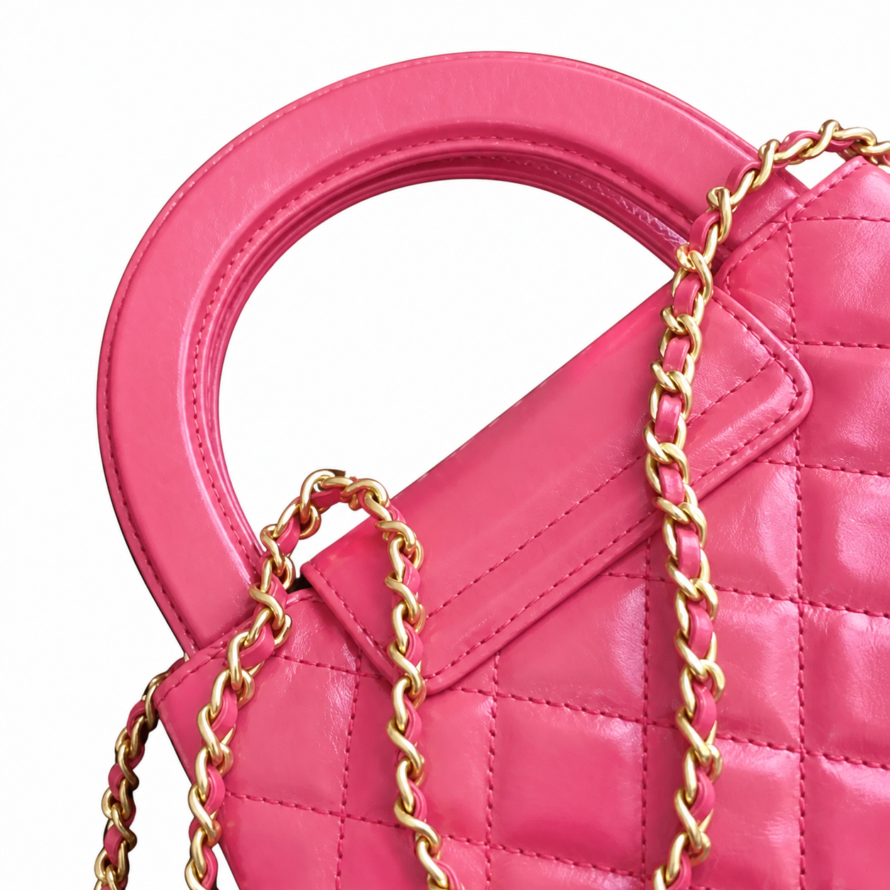 Chanel Classic Quilted Mini Flap Bag | CC Turn-Lock Leather Chain Strap — 13x19cm