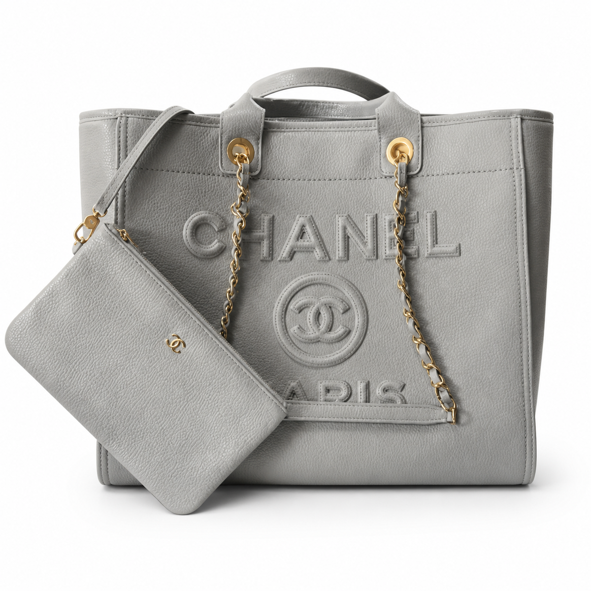 Chanel Classic Quilted Flap Bag | CC Turn-Lock Leather Chain Strap — 30x50cm