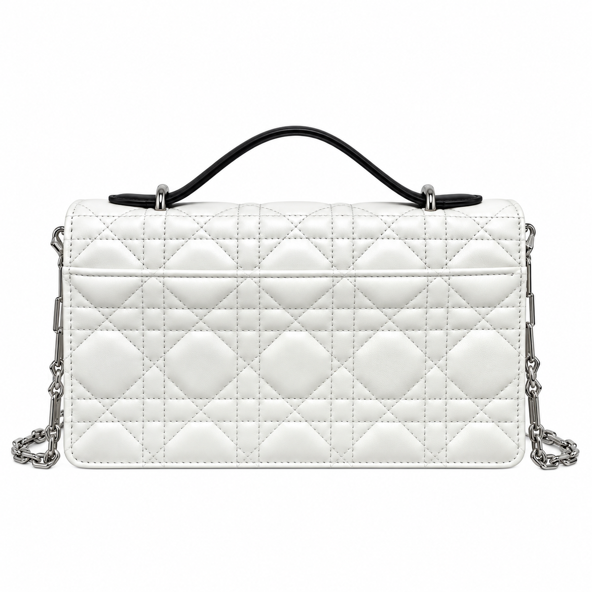 Dior Cannage Quilted Sleek Shoulder Bag 21cm