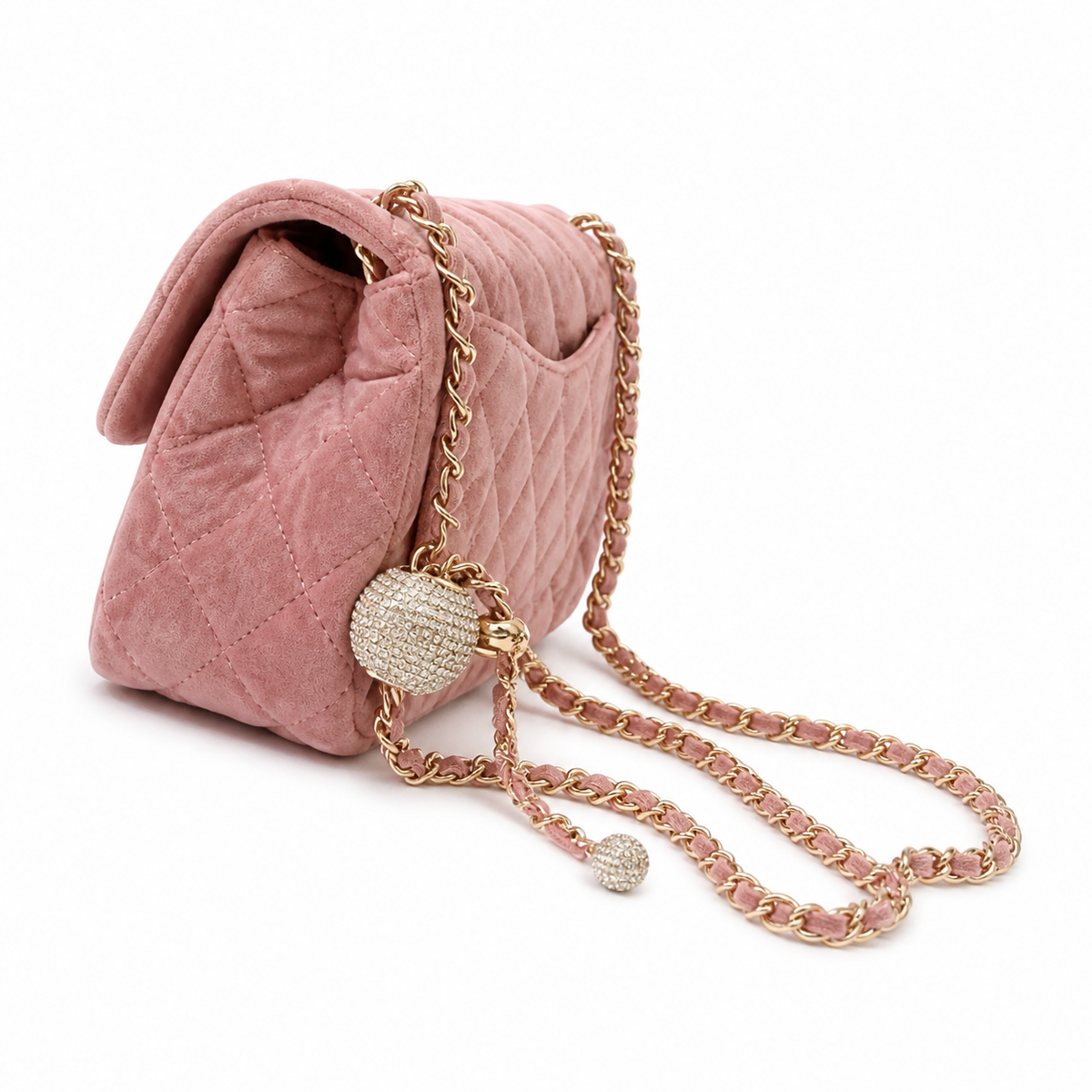 Chanel Classic Quilted Flap Bag | CC Turn-Lock Leather Chain Strap — 13x20cm