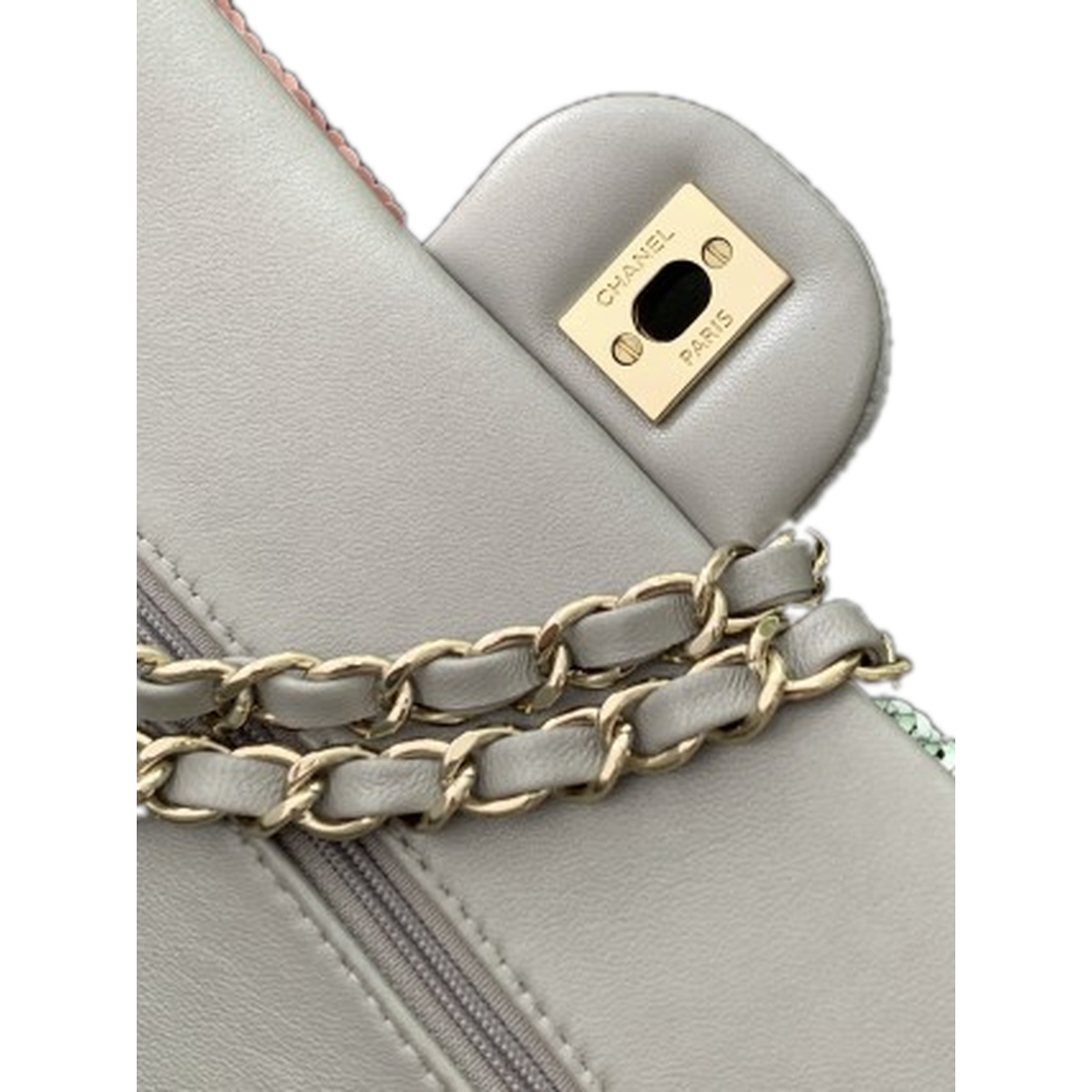 Chanel Multicolor Sequin Patchwork Classic Flap Bag