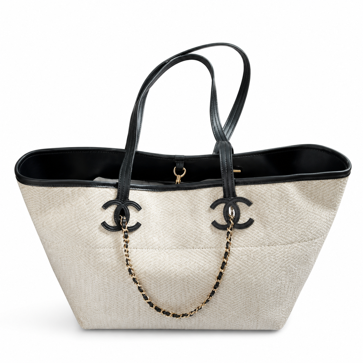 Chanel Quilted CC Oversized Tote Bag | Chain Handles — 45cm