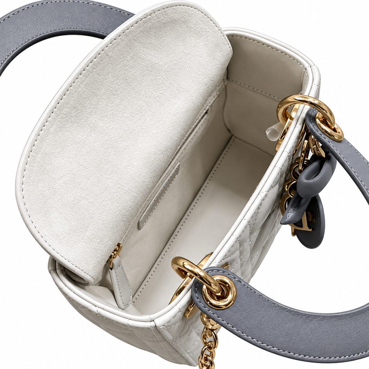 Dior Cannage Quilted Upright Mini Bag 17cm
