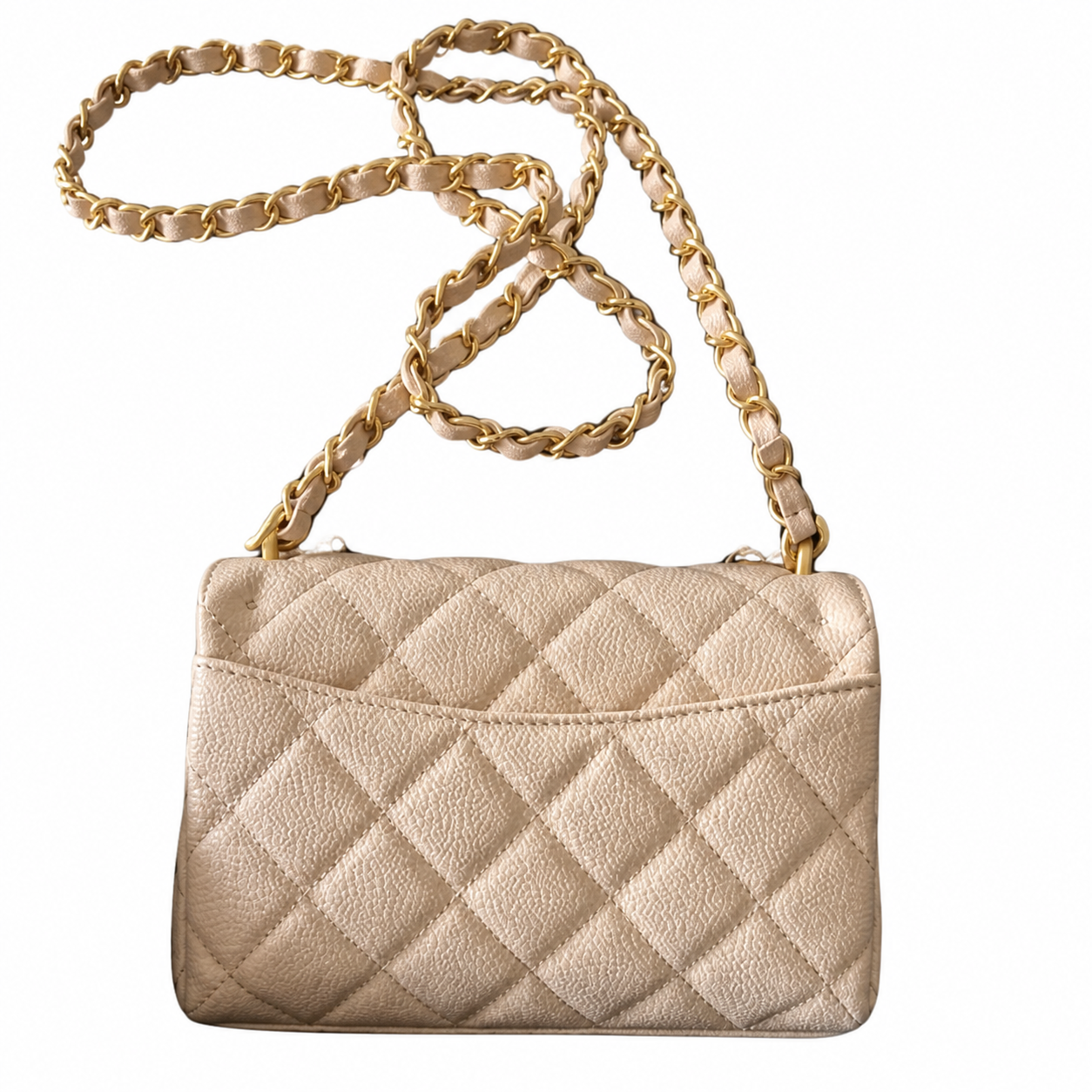 Chanel Mint Green Lambskin CC WOC | Gold Chain — 24cm