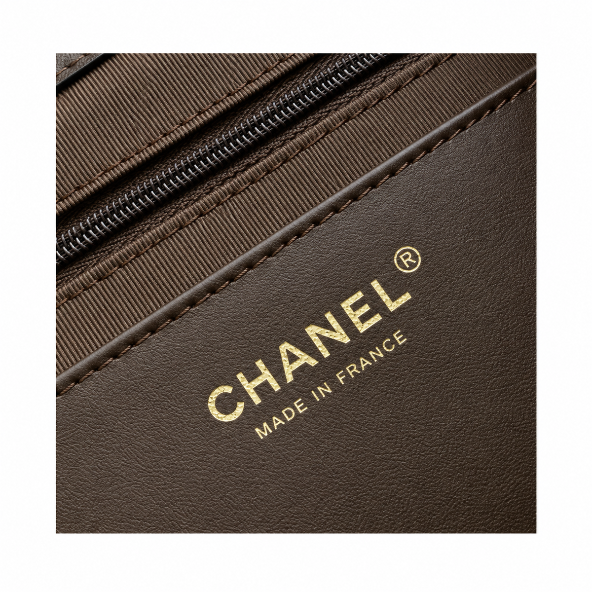Chanel Quilted Suede Large Hobo Bag Brown 29×35×13cm