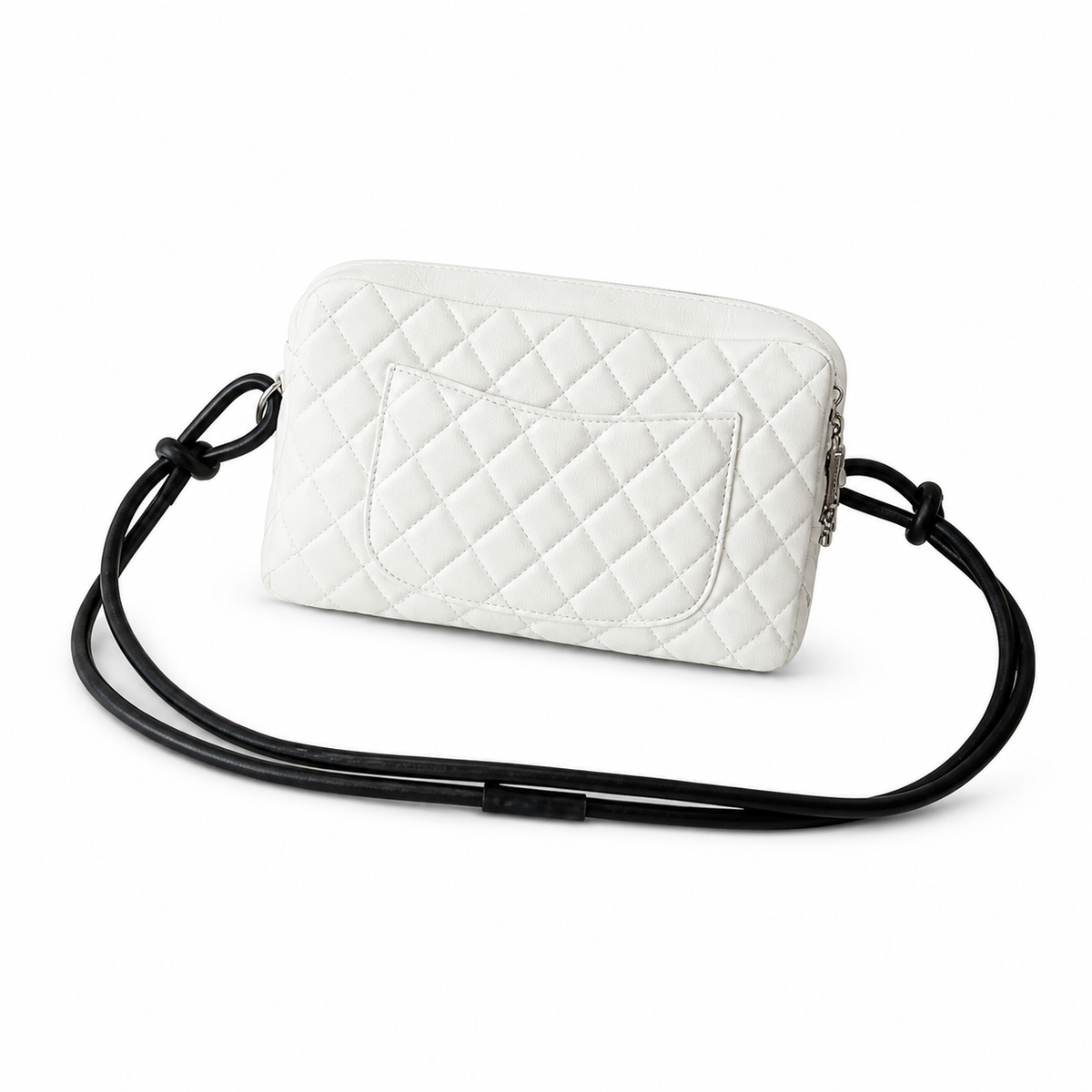 Chanel Quilted CC Wide Top Handle Bag | Detachable Chain — 27cm