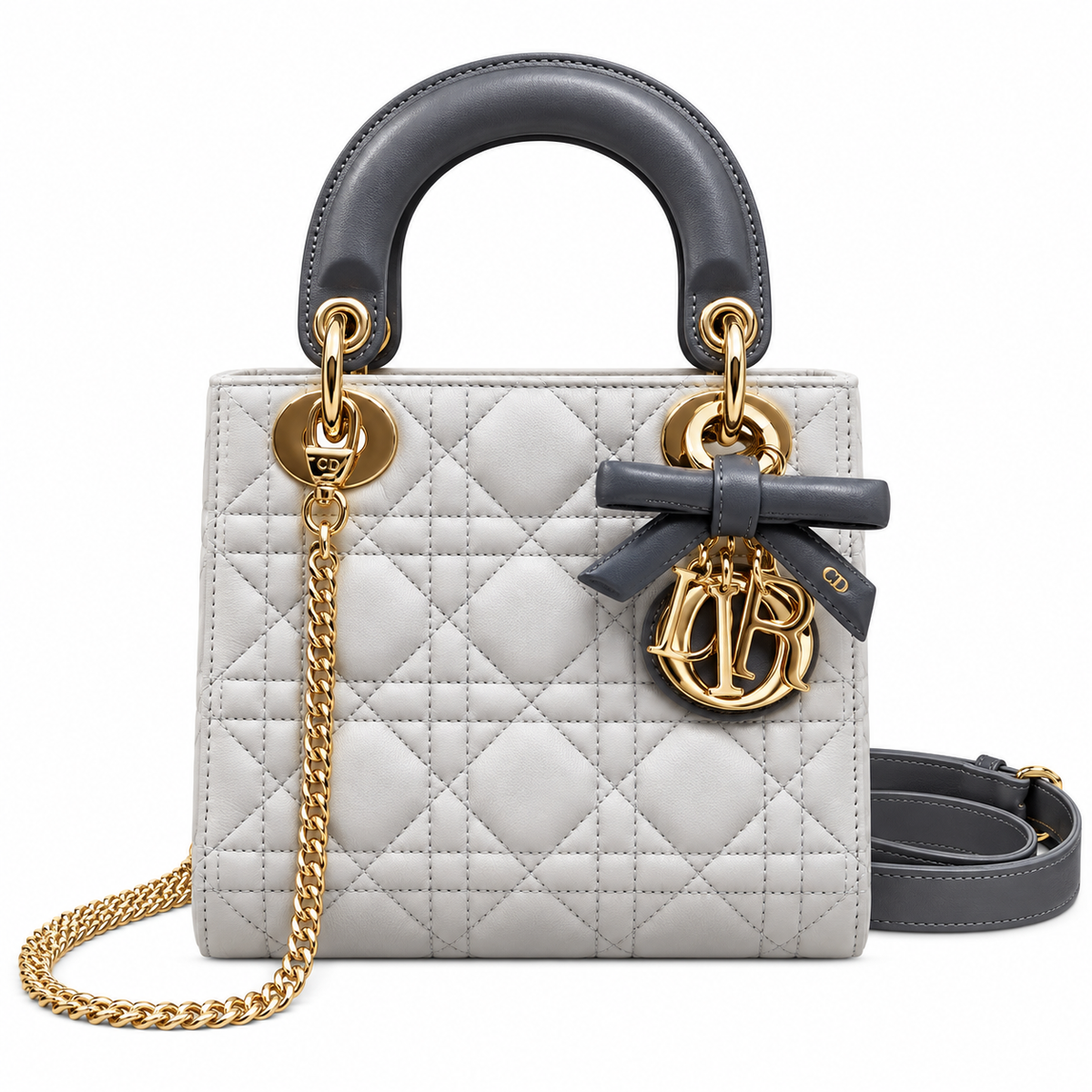 Dior Cannage Quilted Upright Mini Bag 17cm