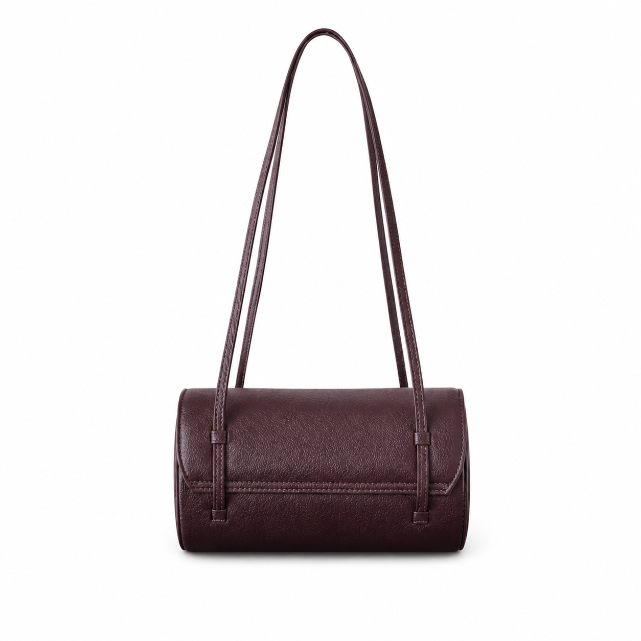Chanel Dark Chocolate Brown Cylindrical Shoulder Bag | Gold CC — 20cm