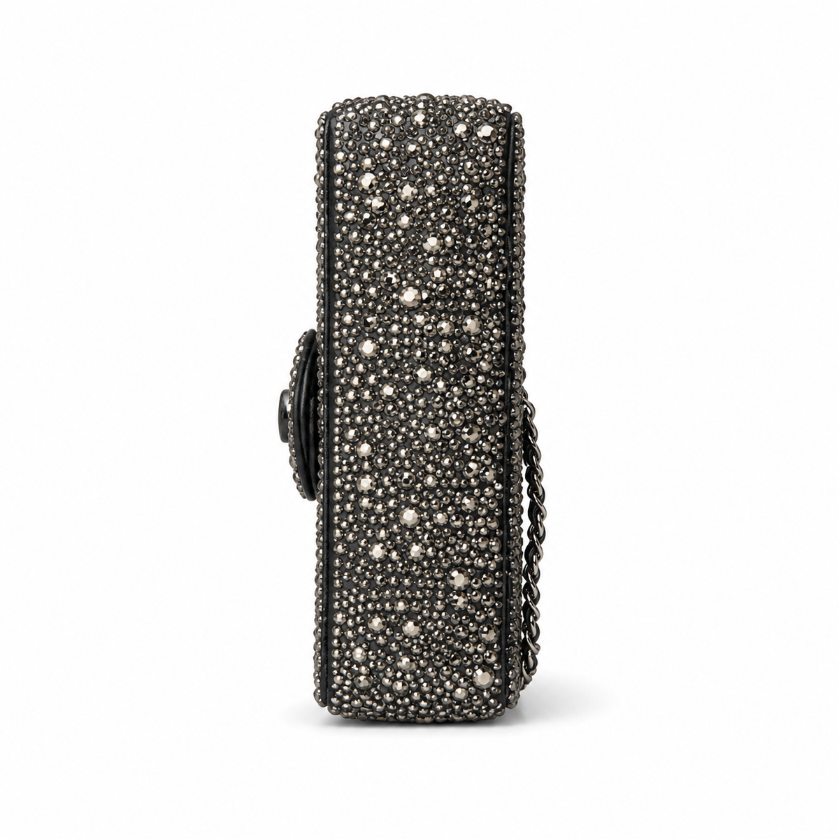 Chanel Classic Quilted Chain Bag | CC Turn-Lock Leather Chain Strap — 20cm