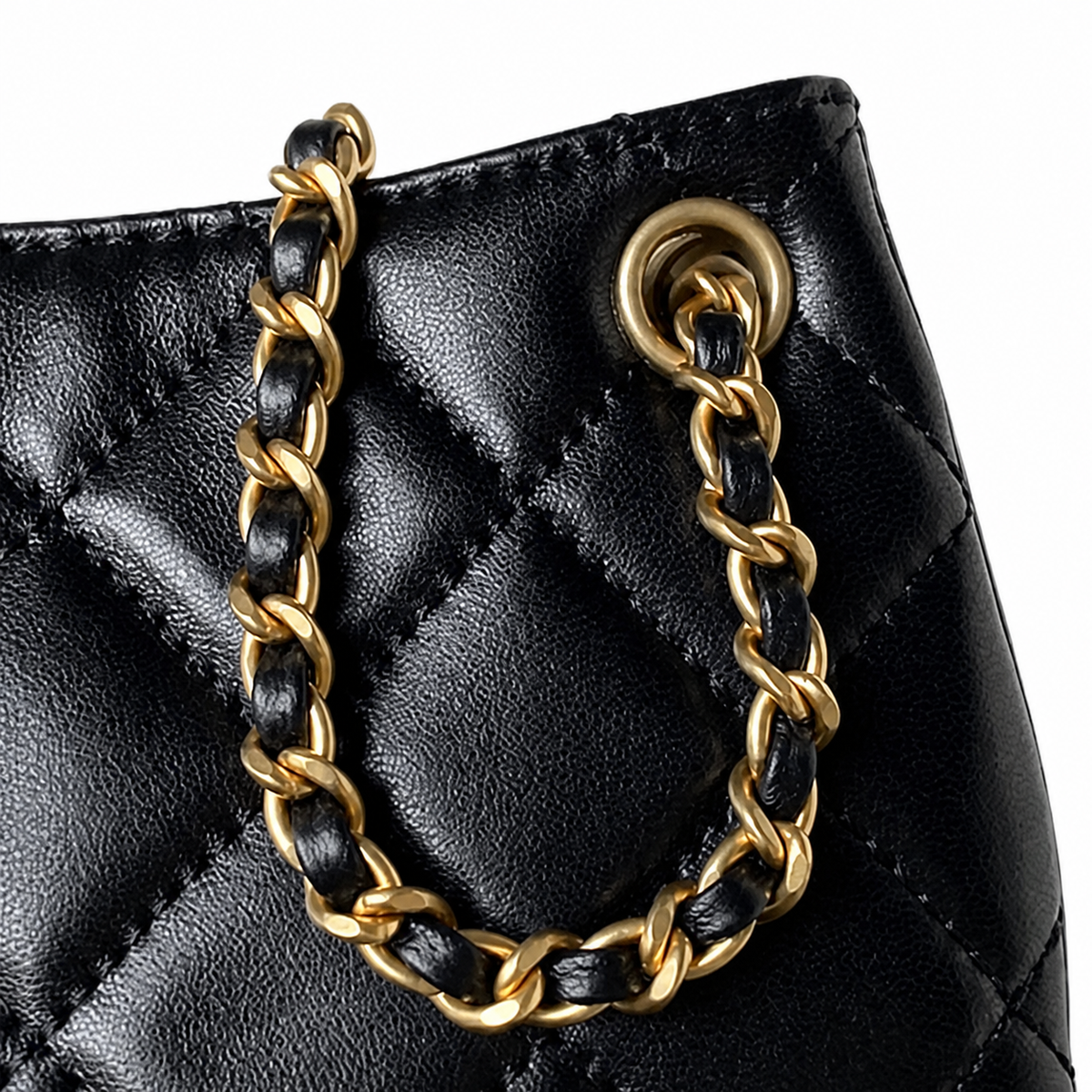 Chanel Classic Quilted Mini Vertical Flap Bag | CC Turn-Lock Chain Strap — 21cm