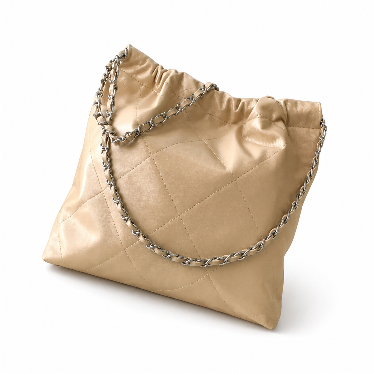 Chanel Classic Quilted Large Tote Bag | CC Hardware Leather Chain Strap — 35x37cm