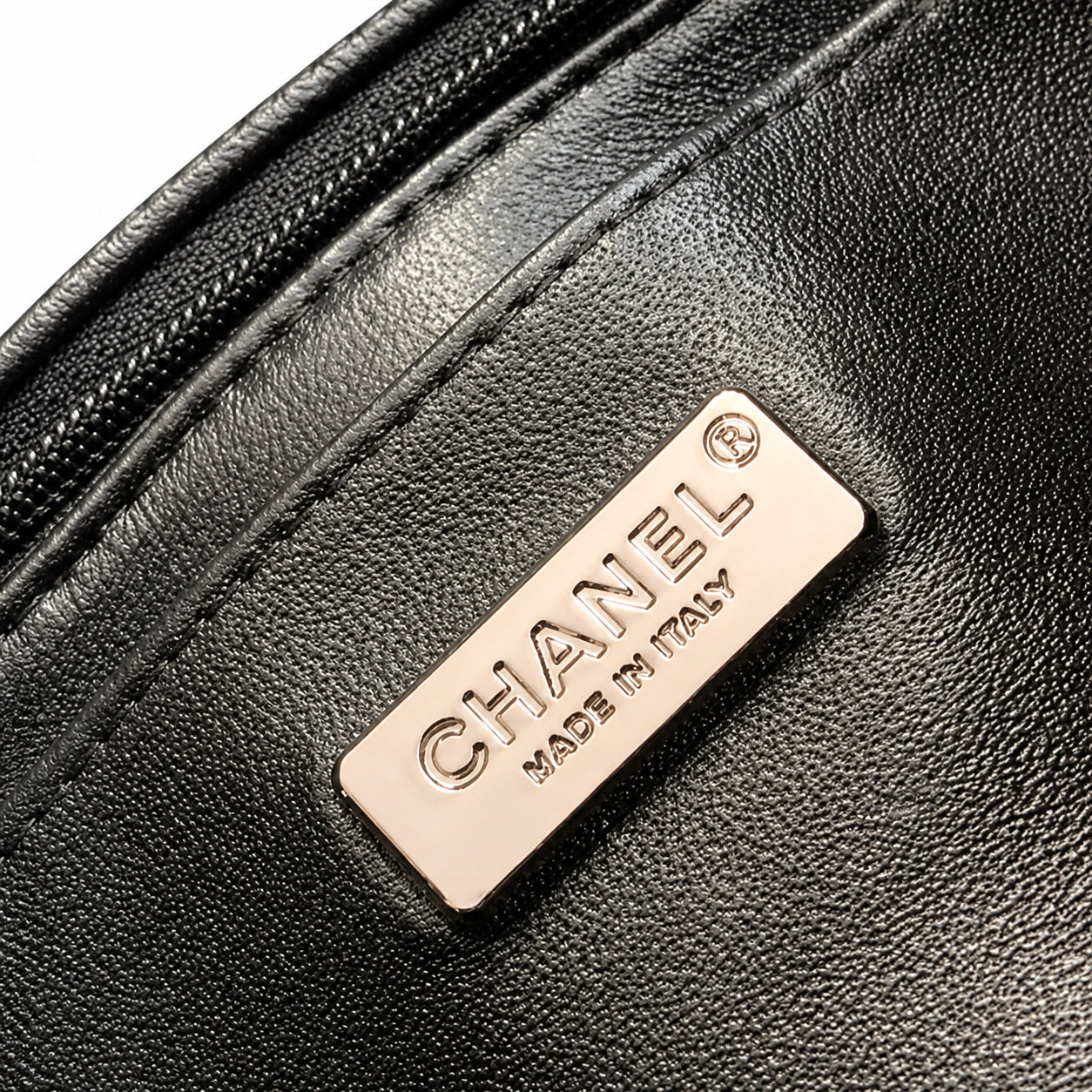 Chanel Small Flap Bag Black Micro-Bead & Sequin Hand-Embroidered Chevron | Ruthenium Chain — 20cm