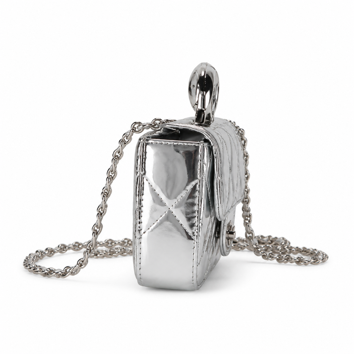 Chanel Classic Quilted Wallet on Chain WOC | CC Turn-Lock Chain Strap — 18cm