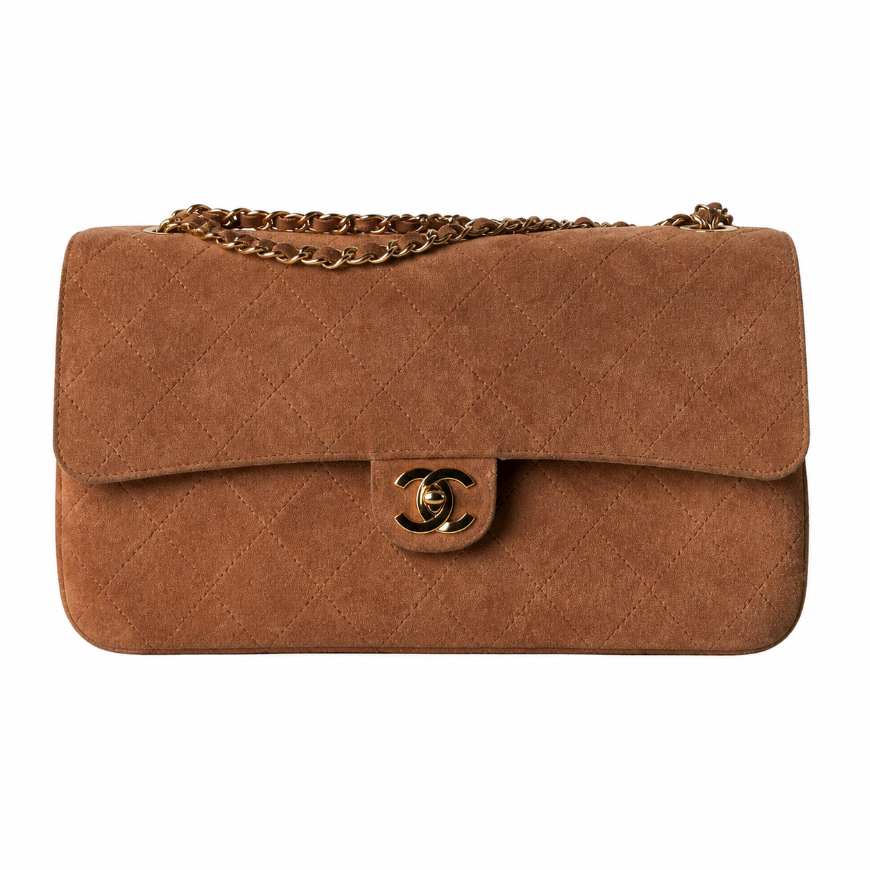 Chanel CC Quilted Medium Flap Bag | Gold Hardware & Chain — 32cm