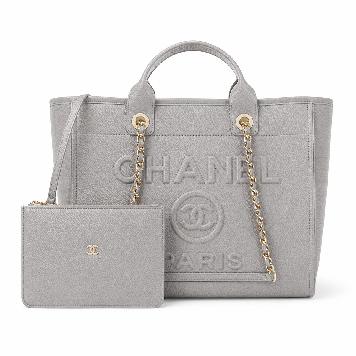 Chanel Classic Quilted Flap Bag | CC Turn-Lock Leather Chain Strap — 30x50cm