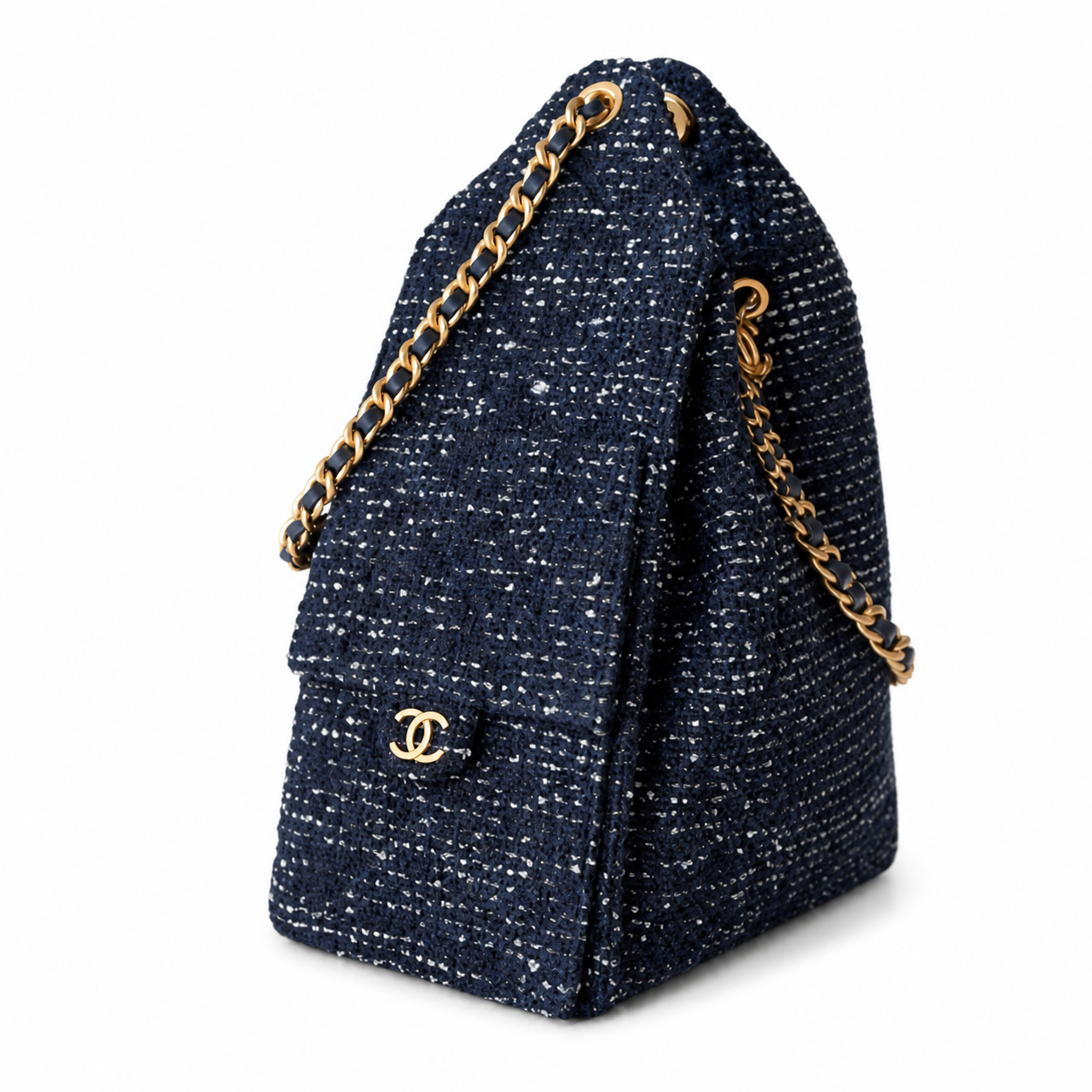 Chanel Classic Quilted Large Top Handle Tote Bag | CC Turn-Lock Chain Strap — 40cm