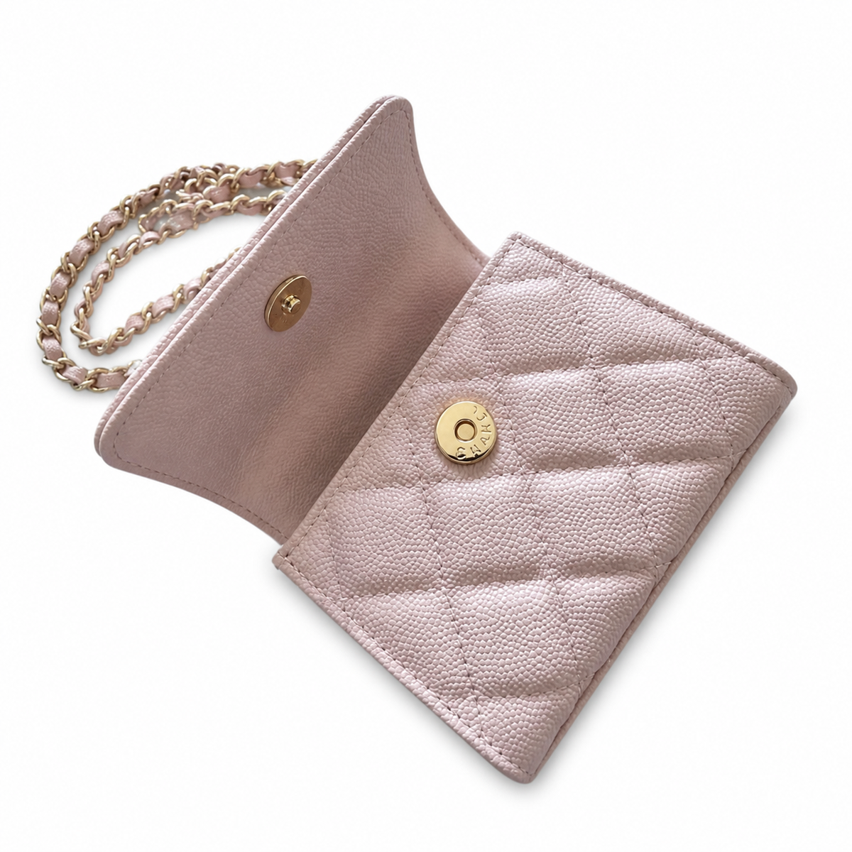 Chanel Quilted CC Mini Evening Bag | Gold Chain Strap — 11cm