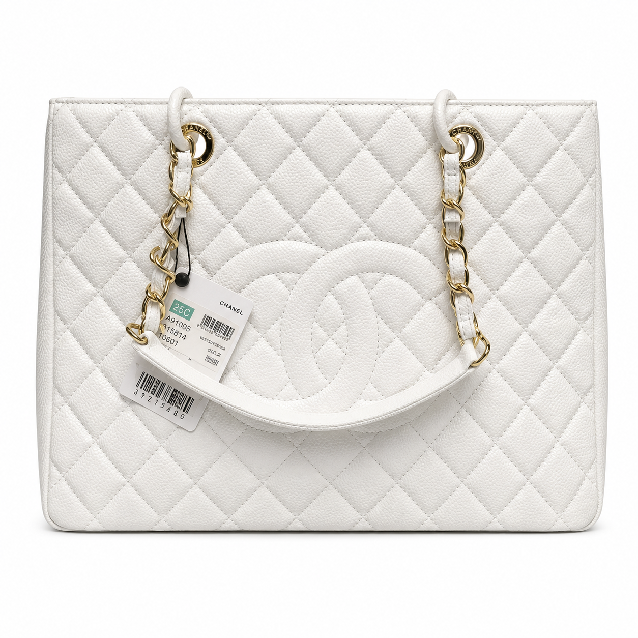 Chanel Classic Quilted Flap Bag | CC Turn-Lock Leather Chain Strap — 24x33cm