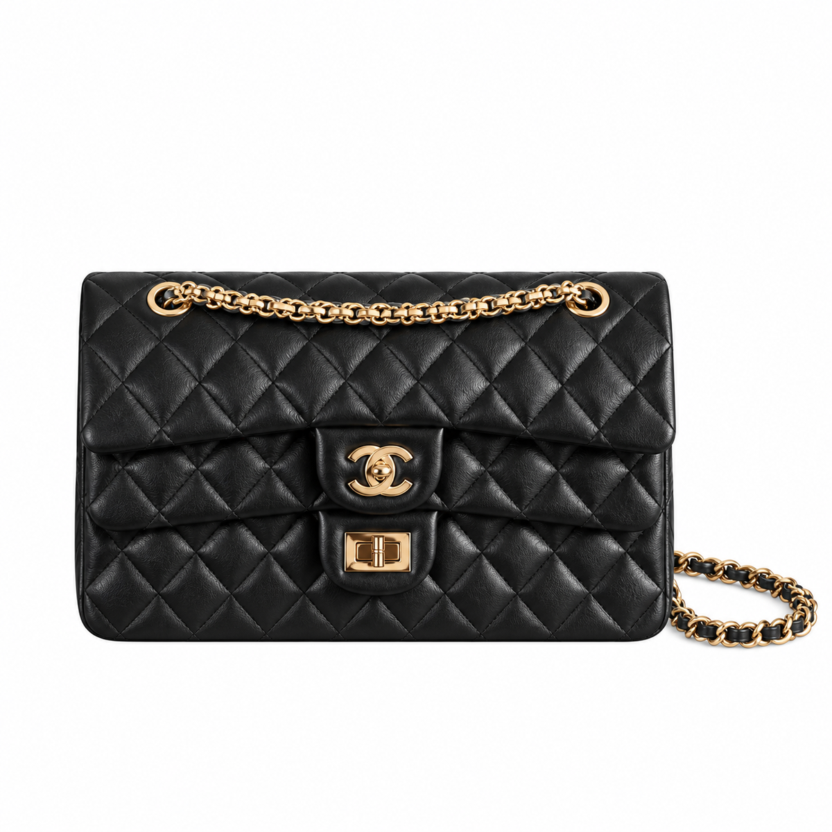 Chanel Quilted Large Flap Handbag 25.5cm