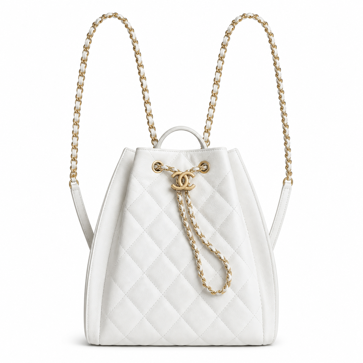 Chanel Classic Quilted Backpack – 23×23×14cm | Iconic CC Hardware, Leather-Woven Chain & Adjustable Straps | Luxury Backpack for School, Travel & Everyday Chic