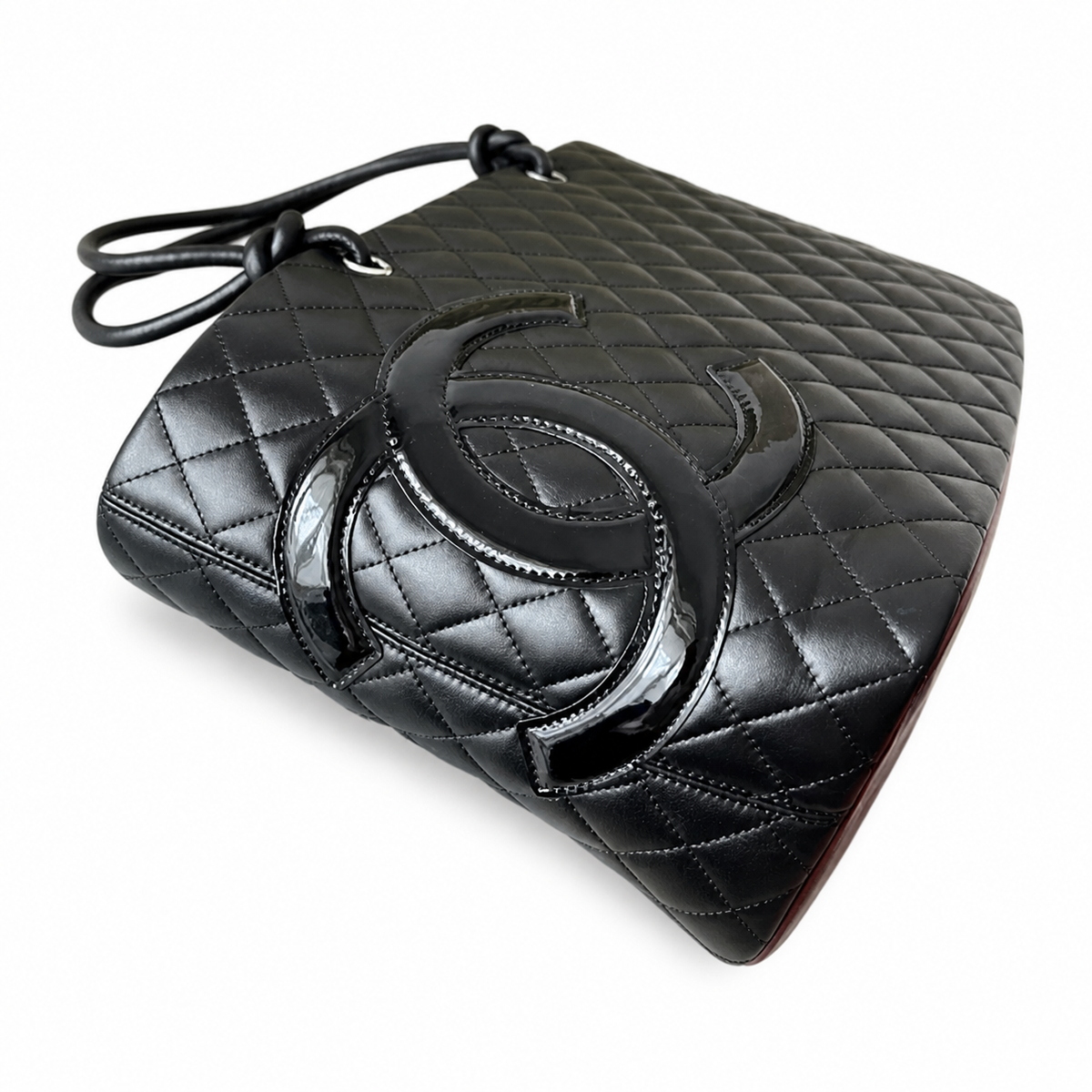 Chanel Quilted CC Top Handle Structured Bag | Detachable Chain — 30cm