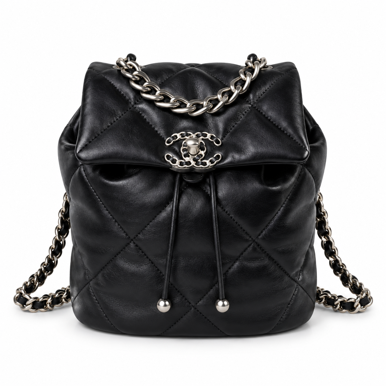 Chanel Quilted CC Backpack 26×22×16cm