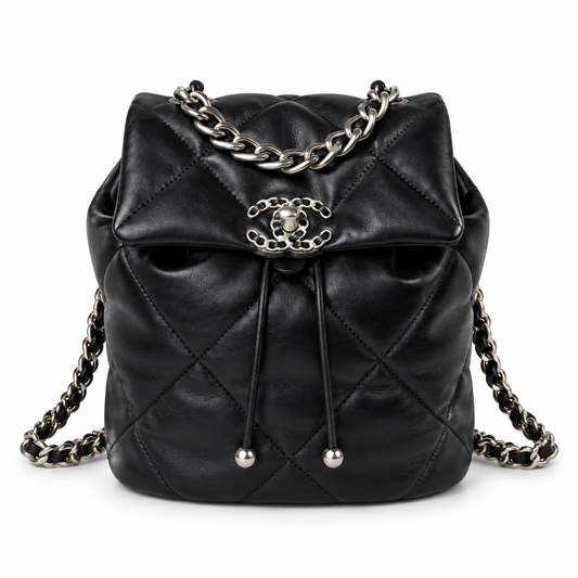 Chanel Quilted CC Backpack 26×22×16cm
