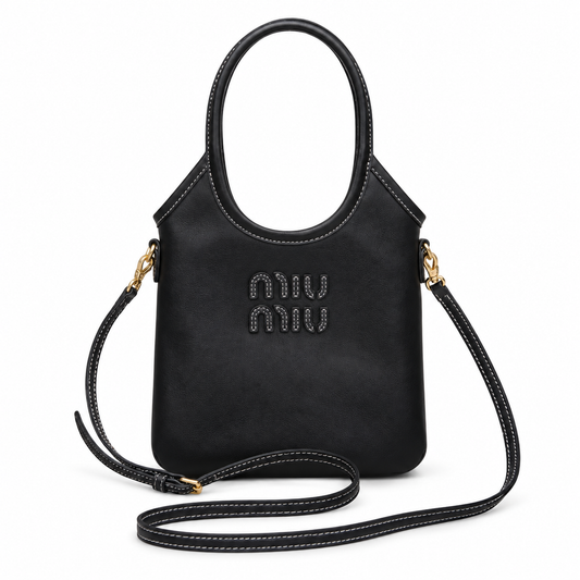 Miu Miu Leather Top Handle Bag 20cm