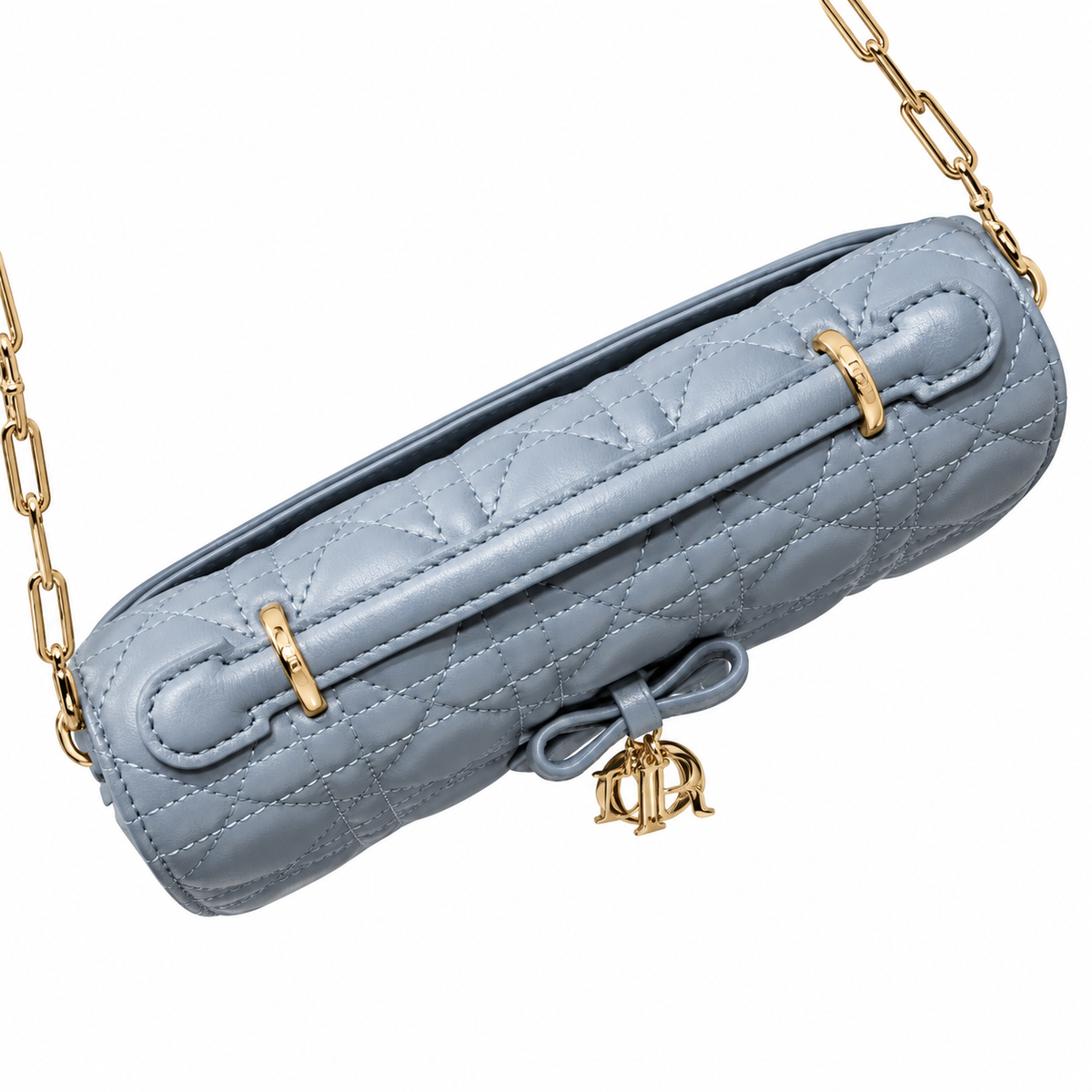 Dior Cannage Quilted Evening Clutch Bag 21cm