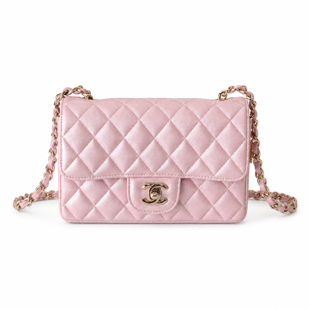 Chanel Classic Quilted Small Flap Bag | CC Hardware & Gold Chain — 20cm