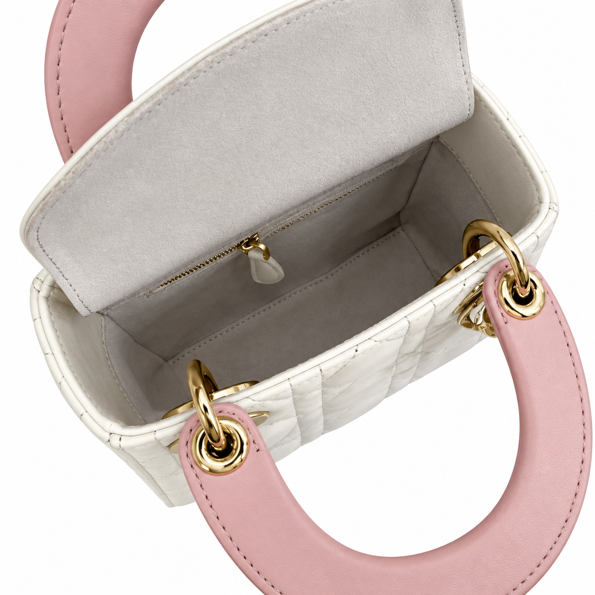 Dior Cannage Quilted Compact Flap Bag