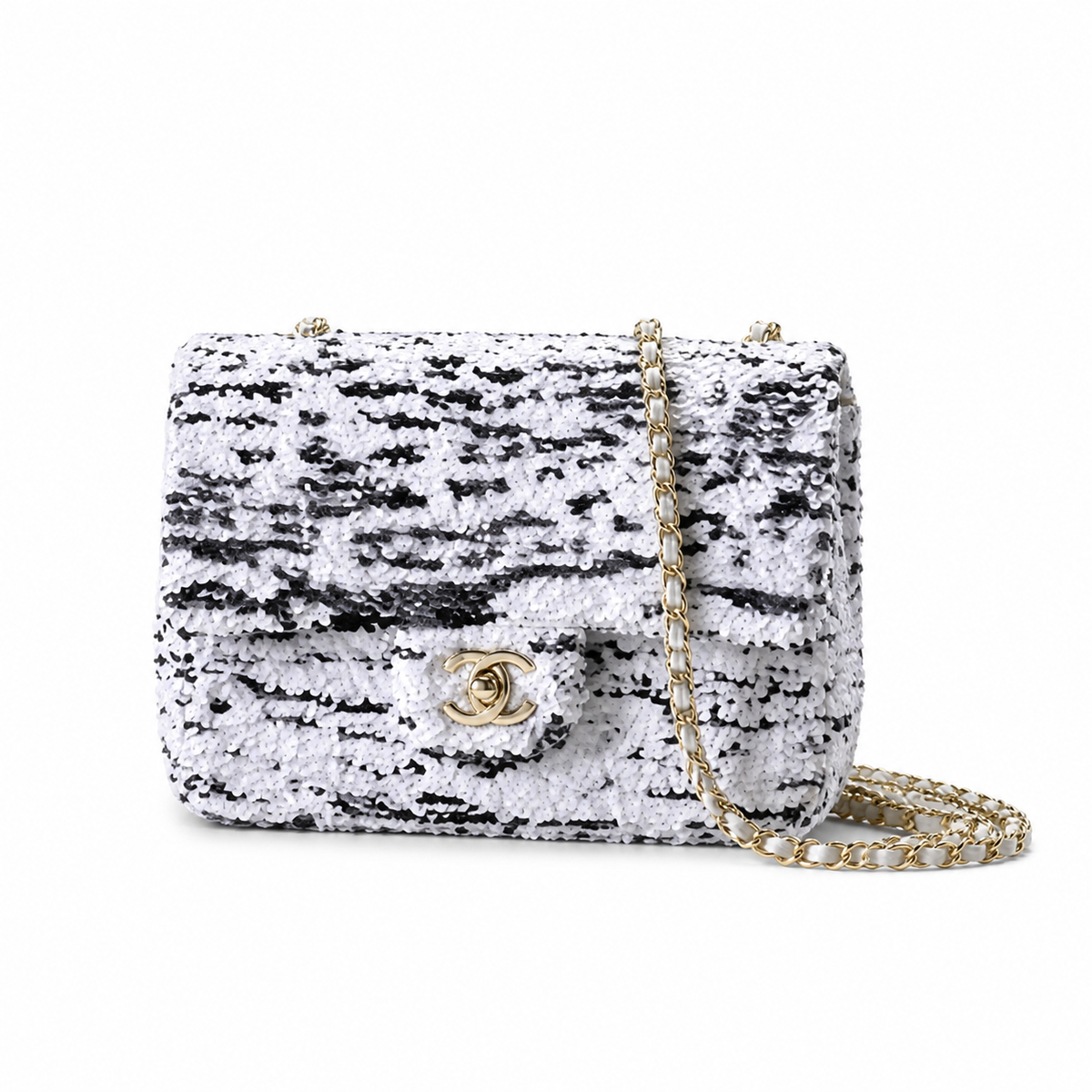 Chanel Classic Quilted Small Flap Bag | CC Turn-Lock Leather Chain Strap — 14cm