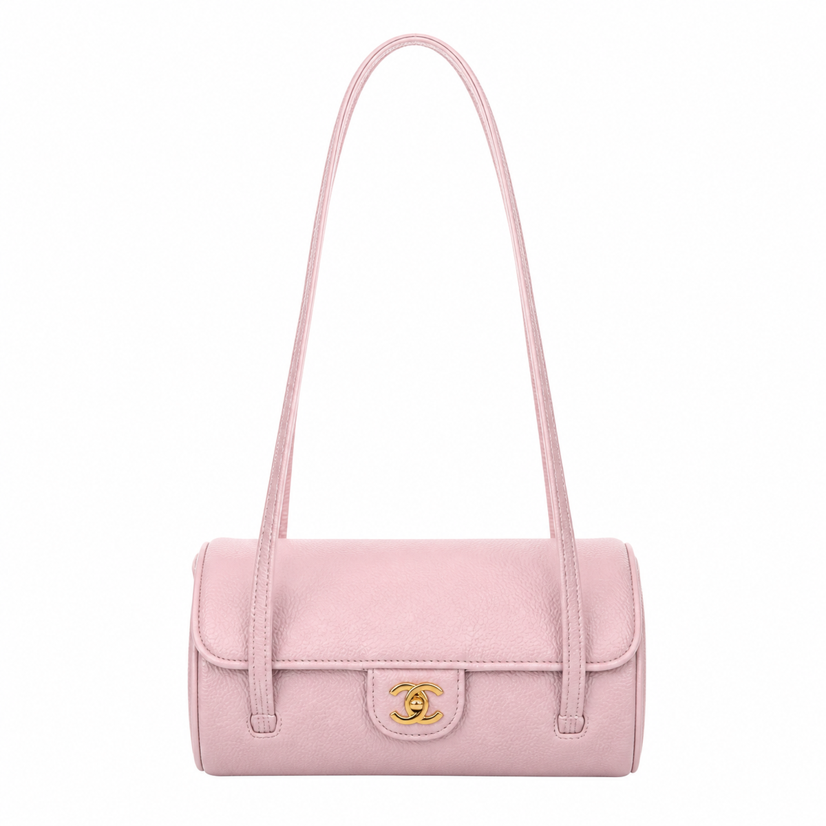 Chanel Blush Pink Cylindrical Shoulder Bag | Twin Rope Strap — 20cm