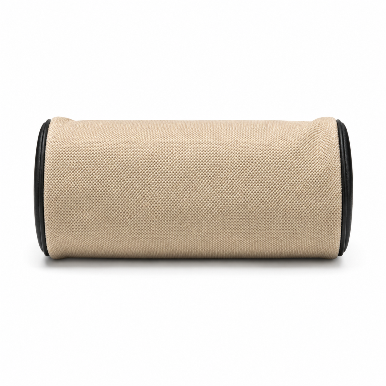 Chanel Natural Linen Camera Bag | Black CC Appliqué, Black Leather Trim & CHANEL Zip Pulls