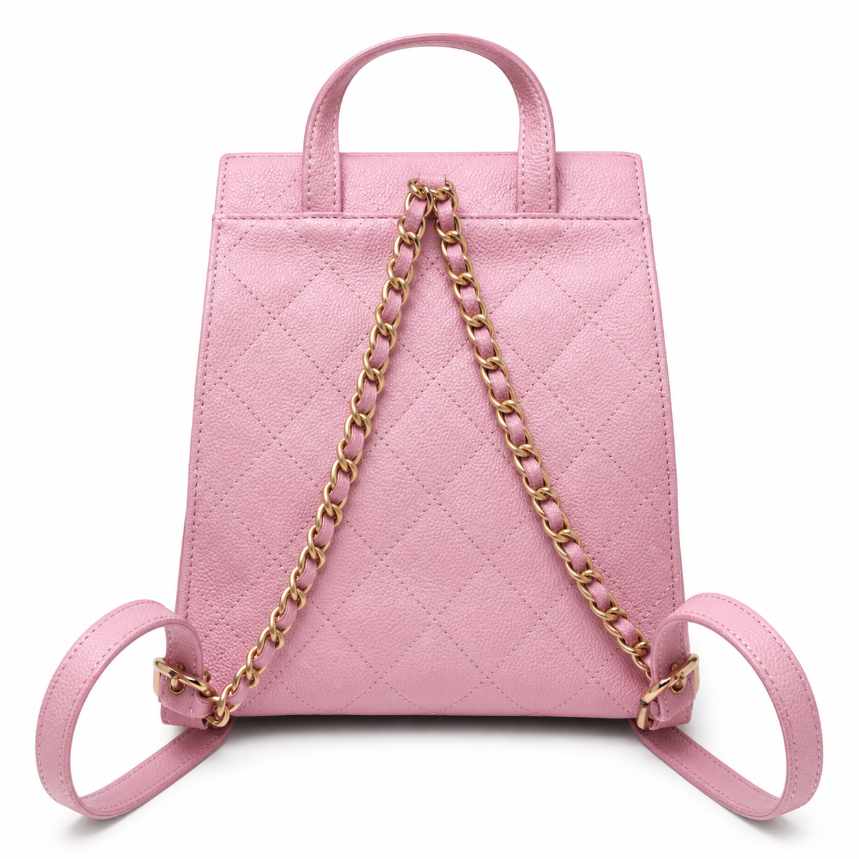 Chanel Classic Quilted Square Box Handbag | CC Turn-Lock Top Handle — 23cm
