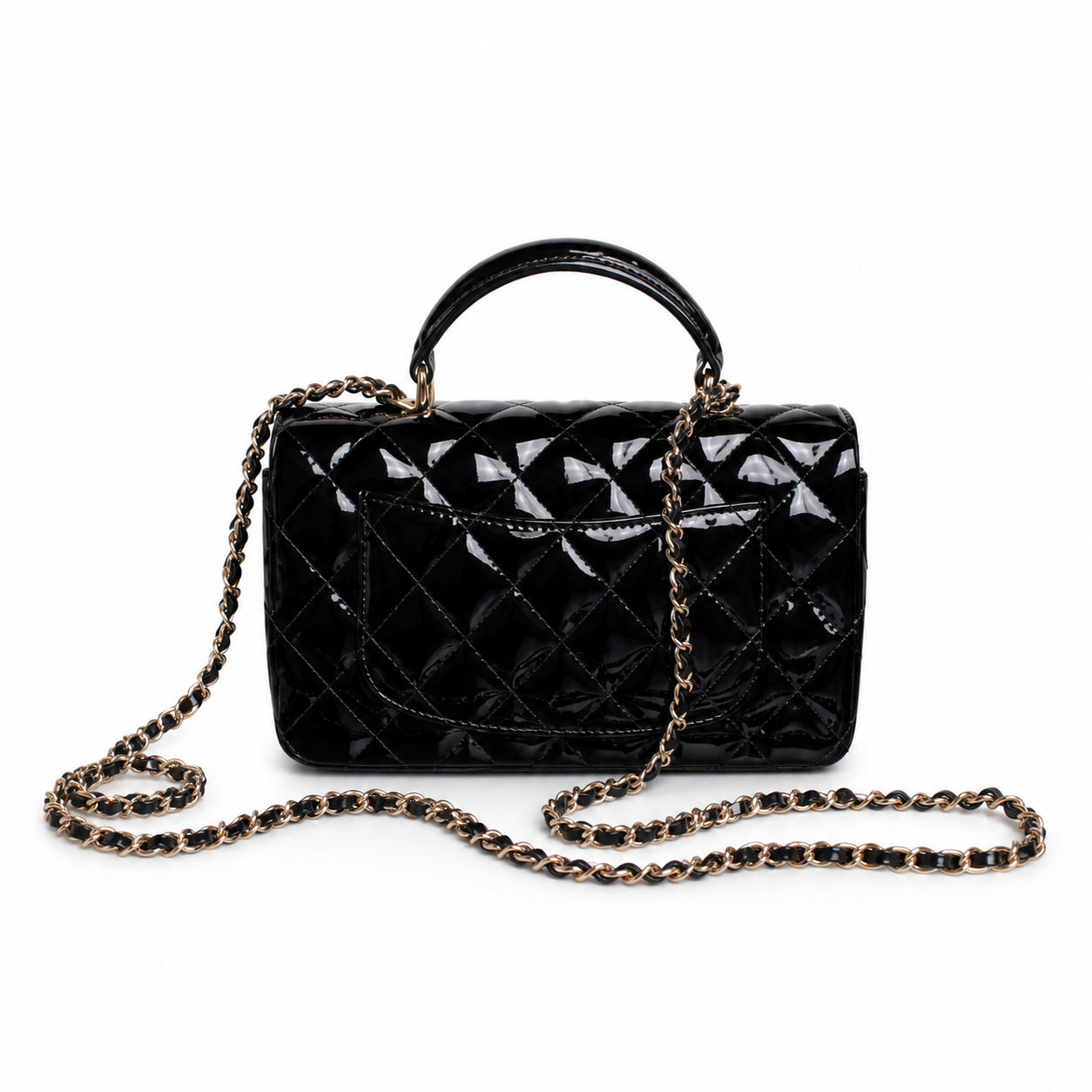 Chanel CC Quilted Small Flap Bag | Gold Hardware & Chain — 20cm
