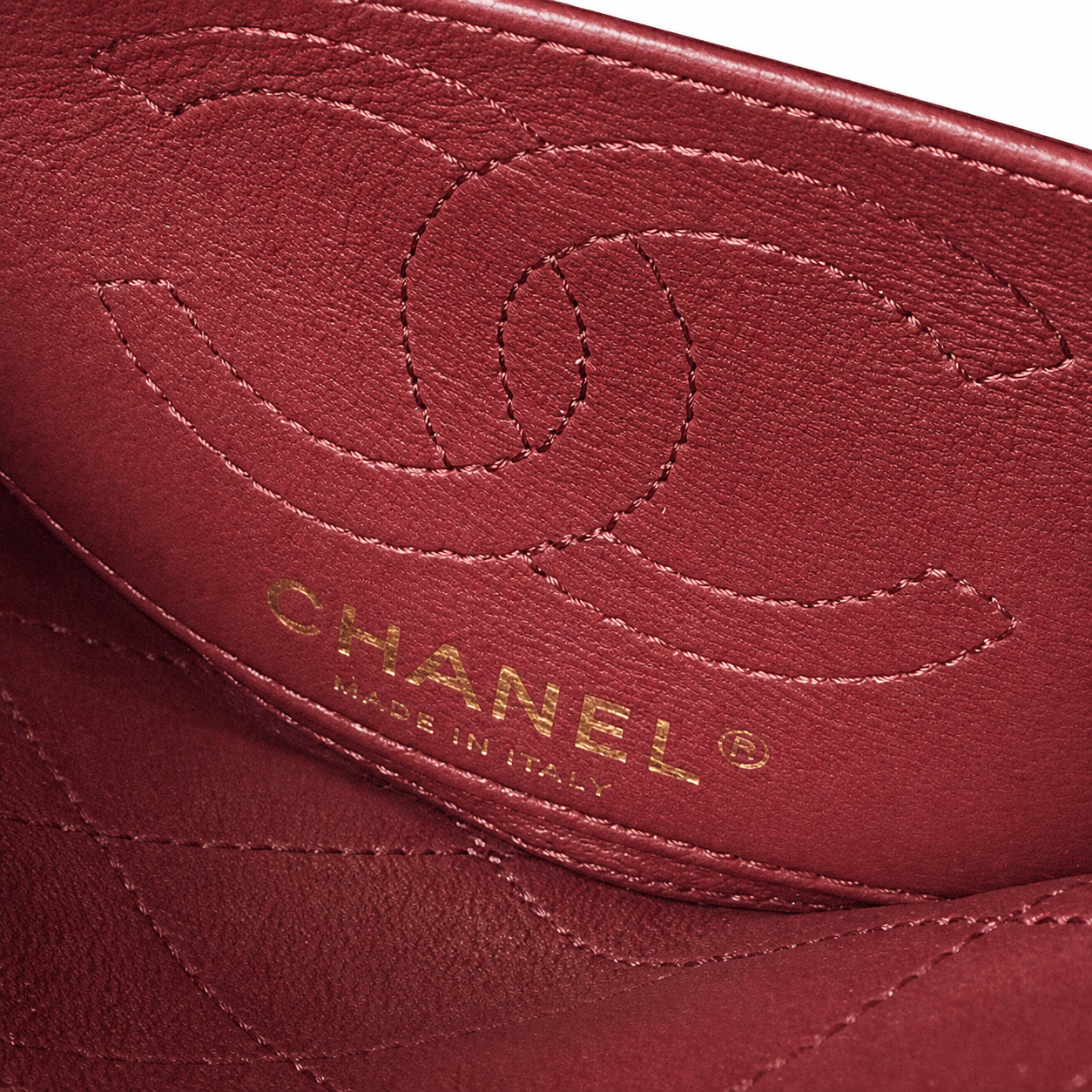 Chanel Burgundy Quilted Lambskin Top Handle Crossbody | Gold CC & CHANEL Tag — 23cm