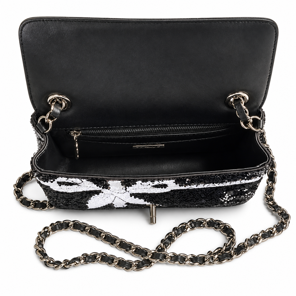 Chanel Classic Quilted Chain Bag | CC Turn-Lock Leather Chain Strap — 21cm