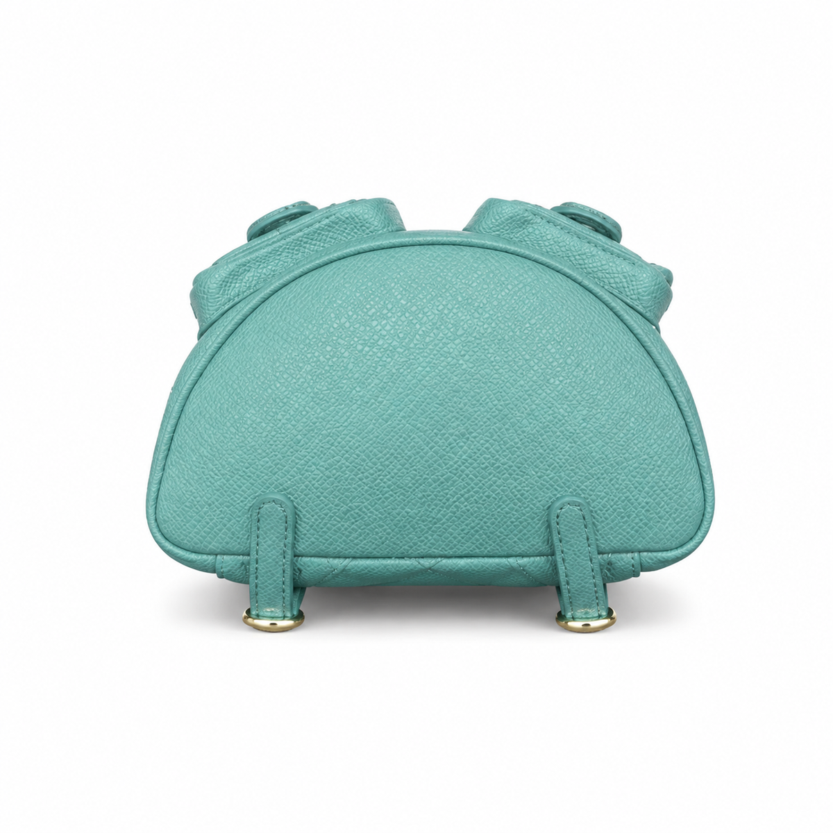 Chanel Duma Caviar Backpack | CC Turn-Lock Gold Chain Teal Green — 20.5x20cm