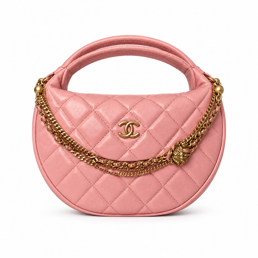 Chanel Quilted Round Mini Bag 18cm