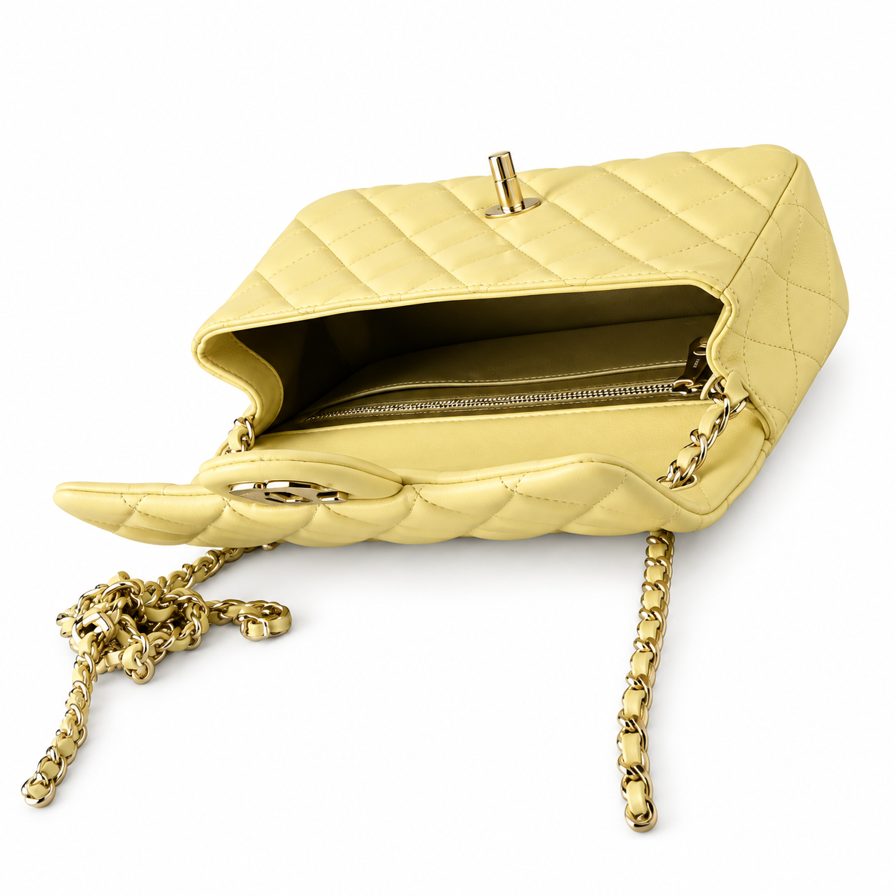 Chanel Quilted Leather Crossbody Bag 20×13×7cm