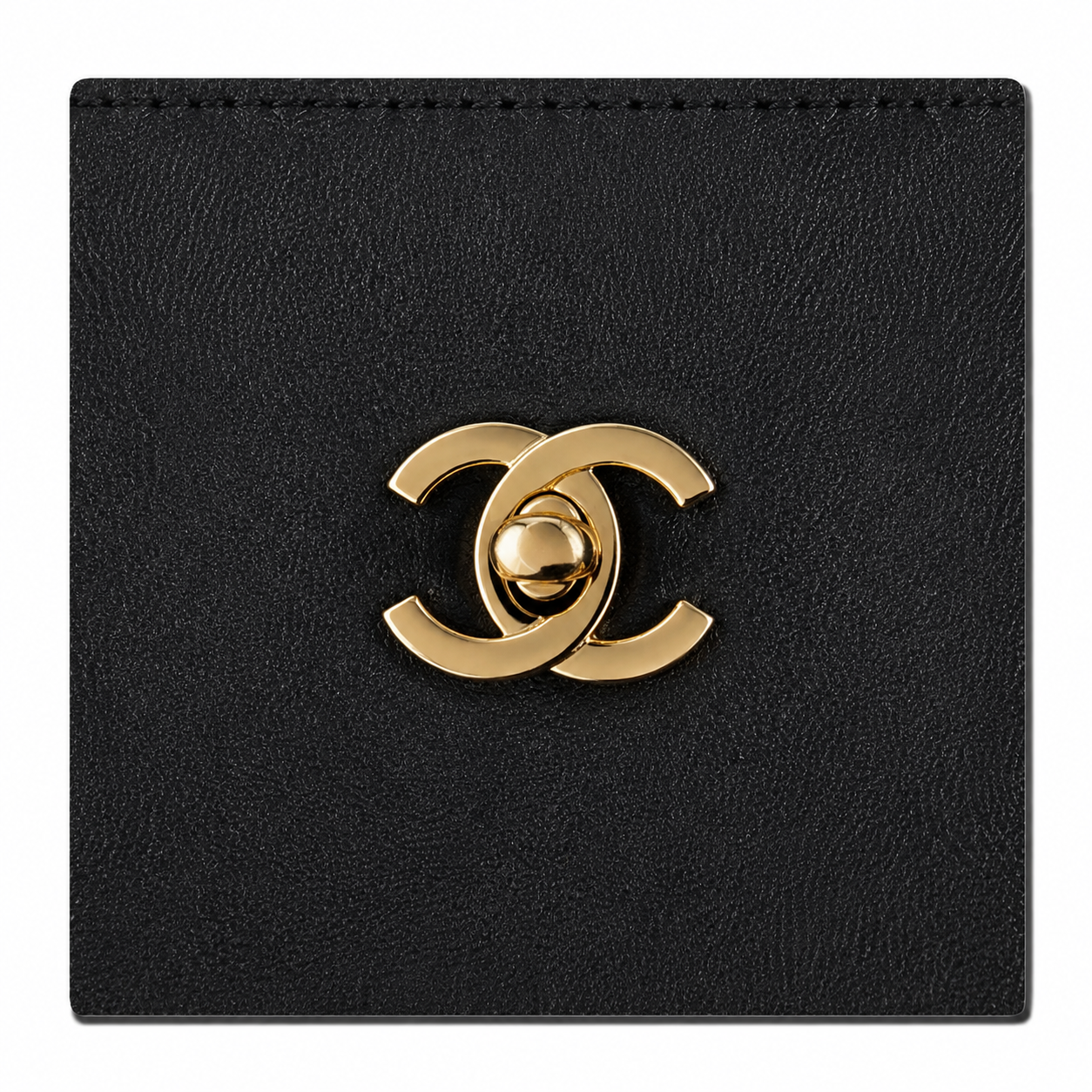 Chanel Black Smooth Leather Large Shopper Tote | Dual Handles & Gold CC Chain