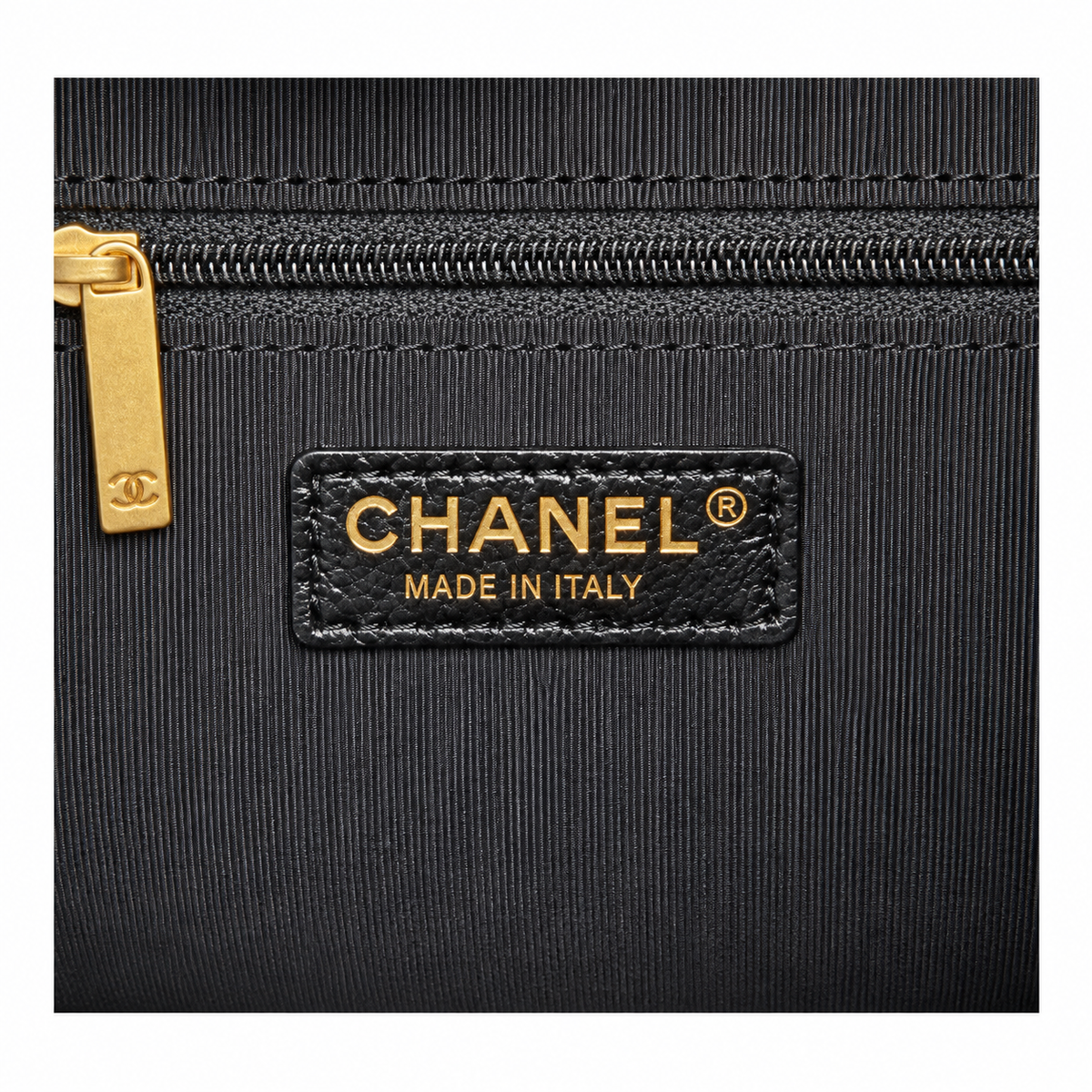 Chanel 24B Bicolor Suede Lambskin Quilted Hobo Bag Stone Black 24×36×14cm